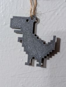 The Pixelated Dinosaur from Google Chrome's Offline Game