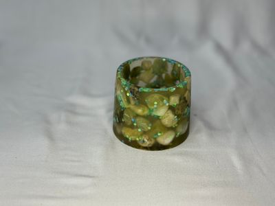 Jade stone green glitter 