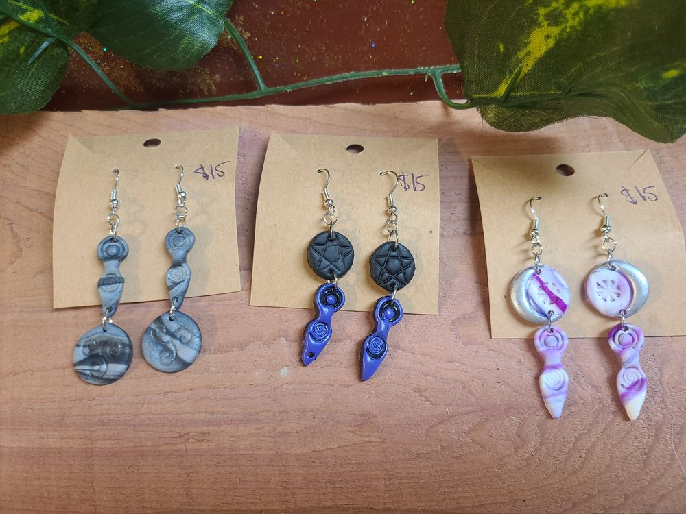 Goddess earrings