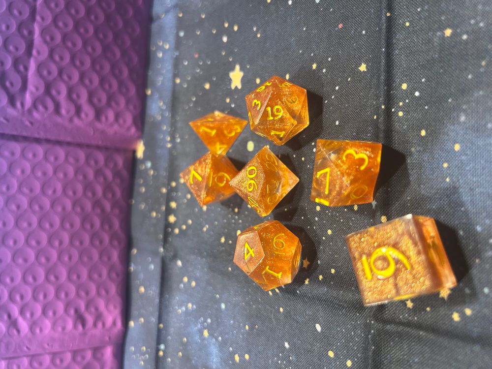 Custom Resin Dice Set
