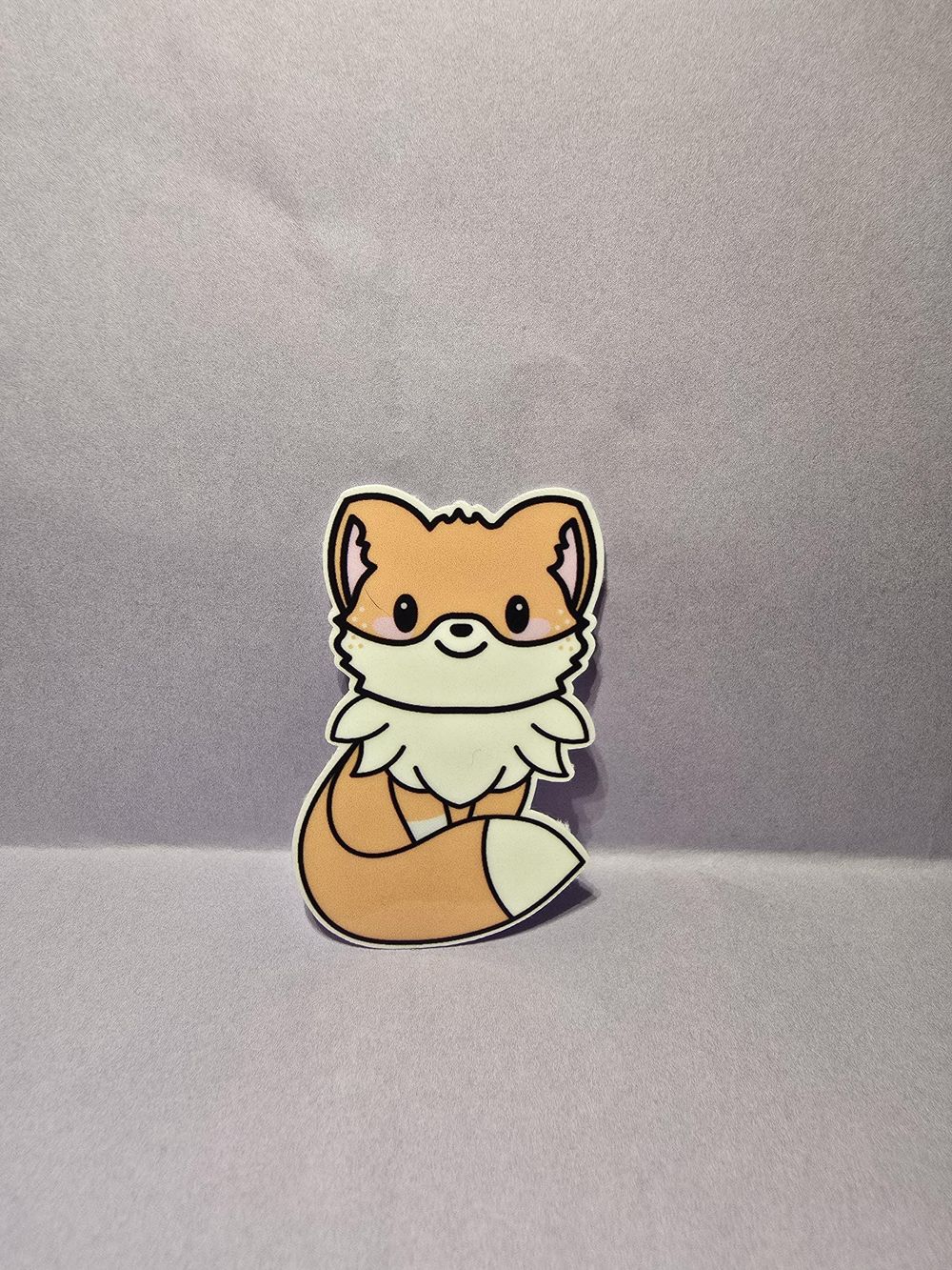 Kawaii Fox Sticker • Animal Vinyl • Decal for Water Bottles, Laptops & Journals • Pastel Aesthetic
