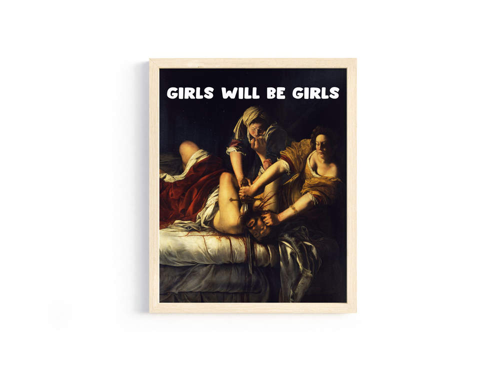 Girls Will Be Girls Art History 8x10 Digital Download