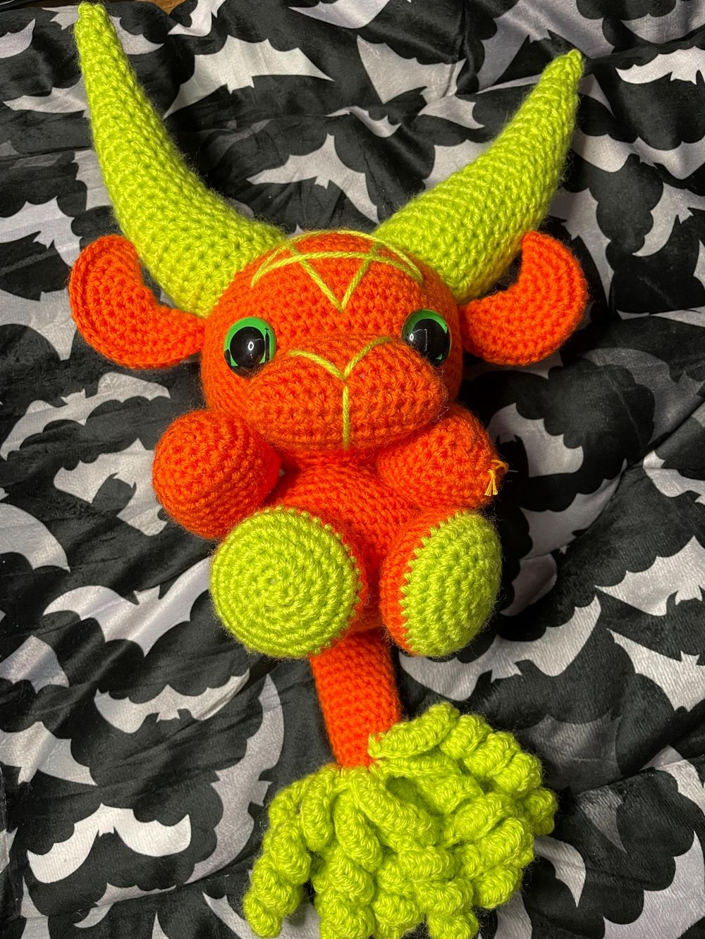 Orange and Green Baphomet