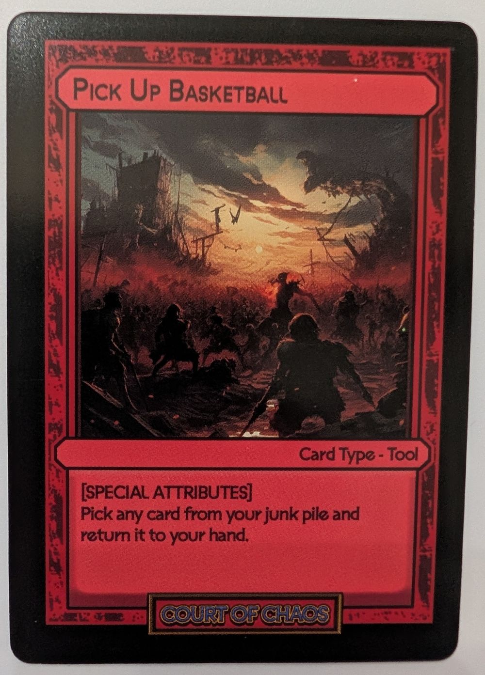 Pick Up Basketball - Divorced Dads Court of Chaos Deck Card