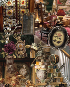 antique shop mood board