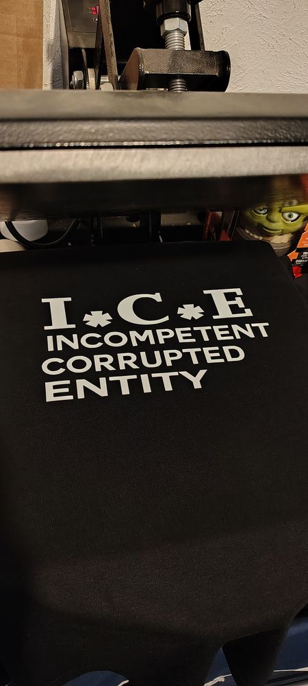 ICE Incompetent Corrupted Entity t-shirt