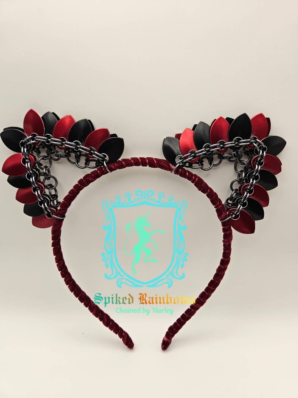 Scale-mail Cat Ear Headbands