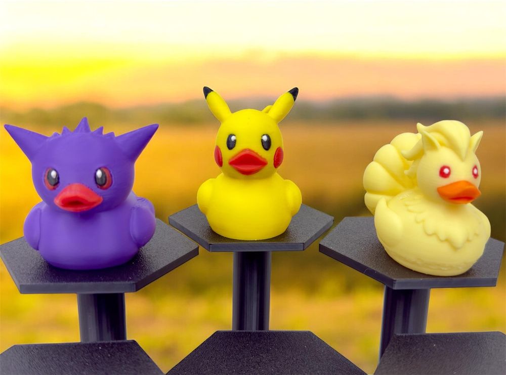 PikaDuck, Gengar Duck, Ninetales Duck | 3D Printed Jeep Duck