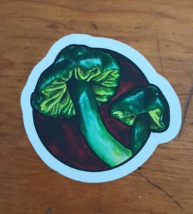 Parrot Waxcap Mushroom sticker