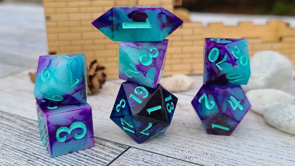 Wild Berry Dice set of 7