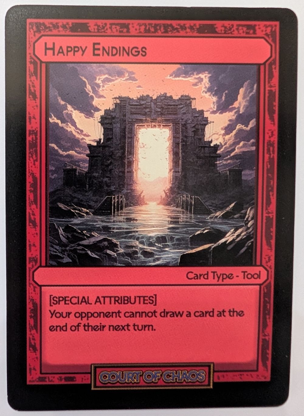 Happy Endings - Divorced Dads Court of Chaos Deck Card