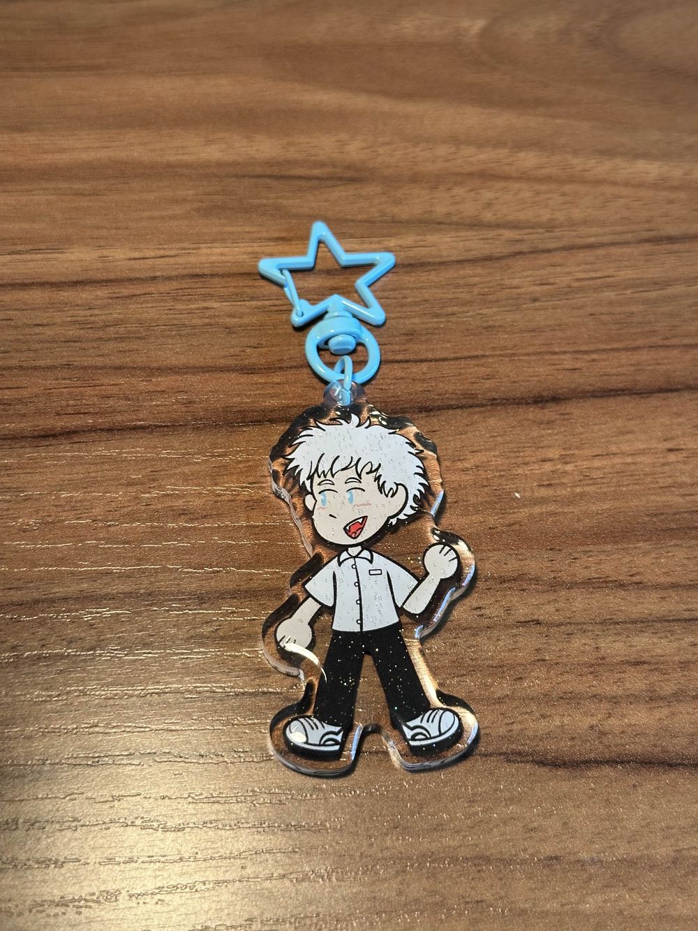 Hikaru 2.5 Inch Glitter Epoxy Keychain