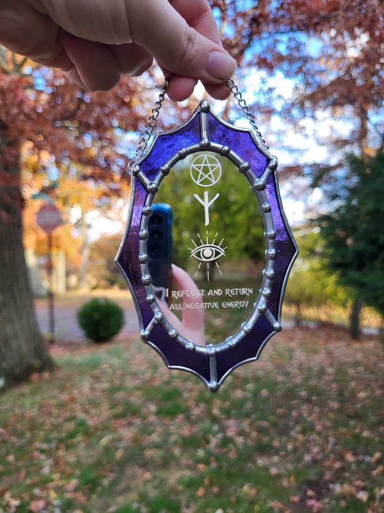 Spell Mirror Purple Stained Glass