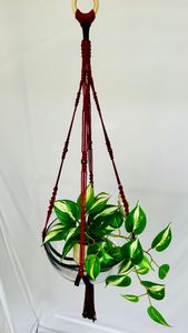 Red and black/ charcoal bead