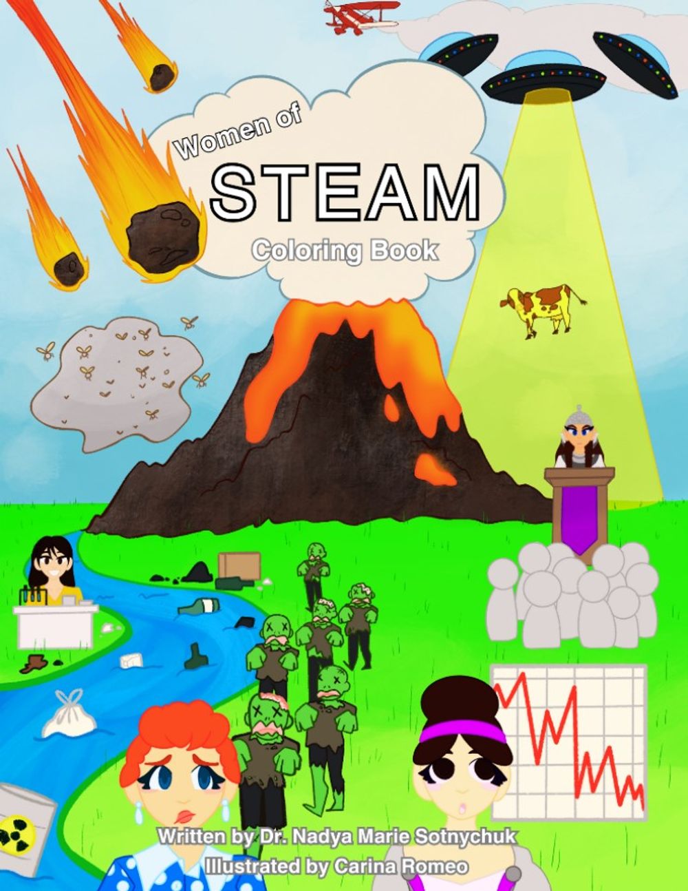 60 Women of STEAM: Coloring Book for all ages (Signed)