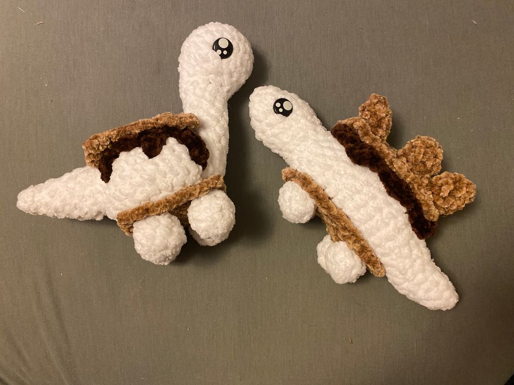 Plushie Crochet StegoSmoreus or BrontoSmoreus
