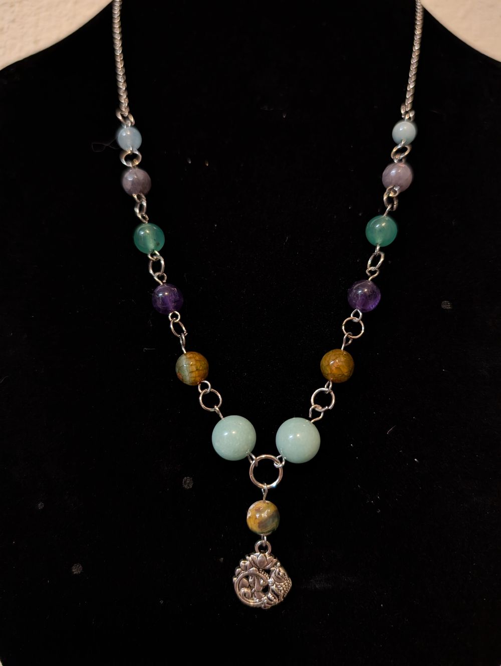 Koi fish pond necklace 