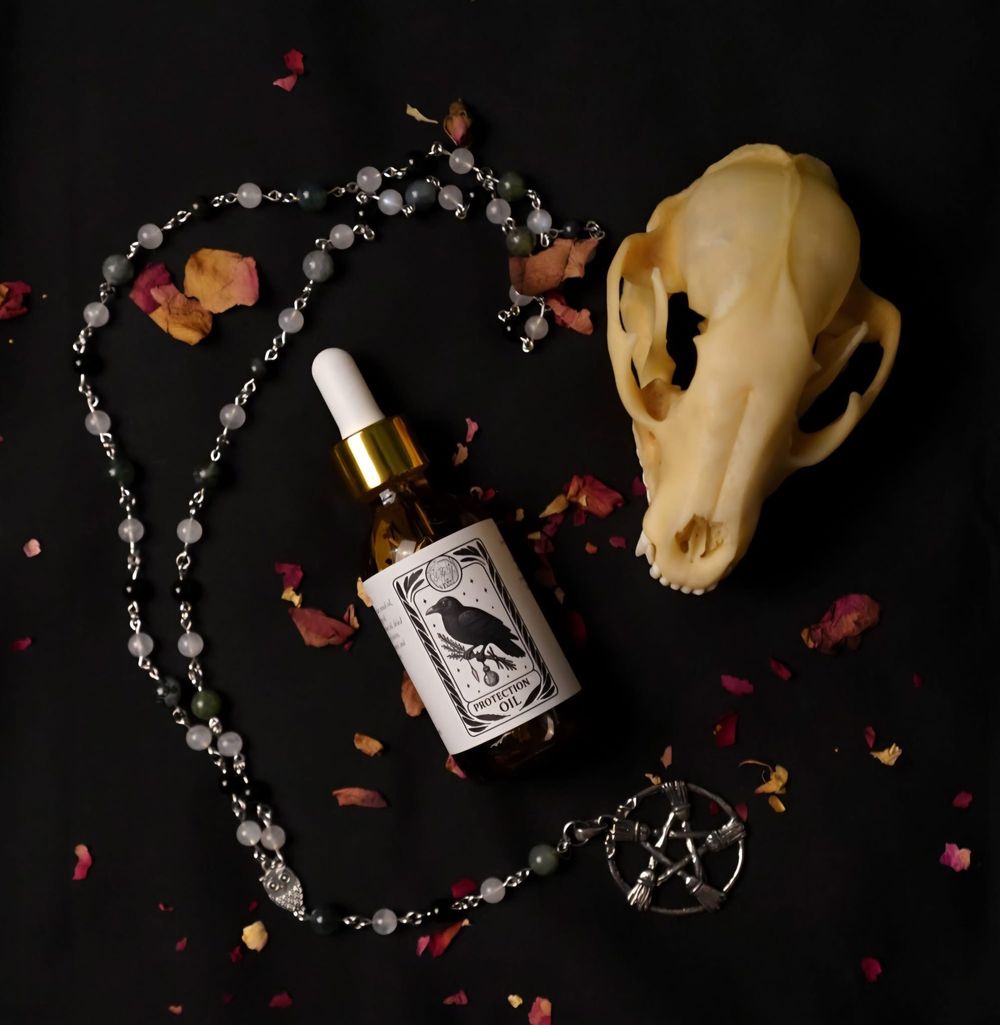 The burnt raven protection oil