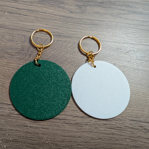 Backs of the disks feature a solid color textured pattern