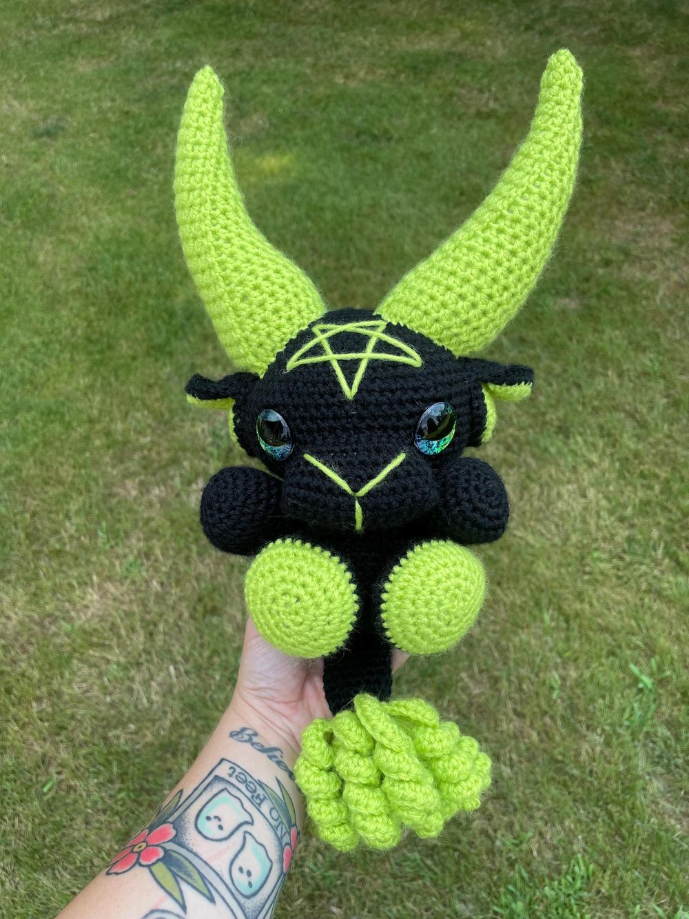 Green and Black Baphomet