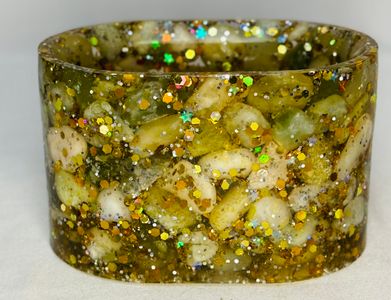 Jade stone gold glitter 