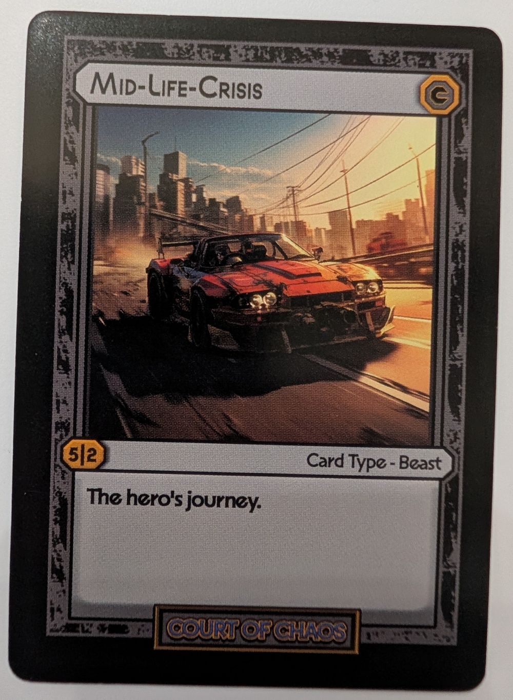 Mid Life Crisis - Divorced Dads Court of Chaos Deck Card