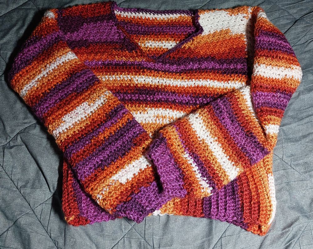 Women's Cropped Crochet Sweater