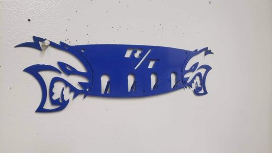 Hellcat r/t rt dodgekey keychain ring holder rack srt charger hellcat demon scatpack - Martin Metalworks
