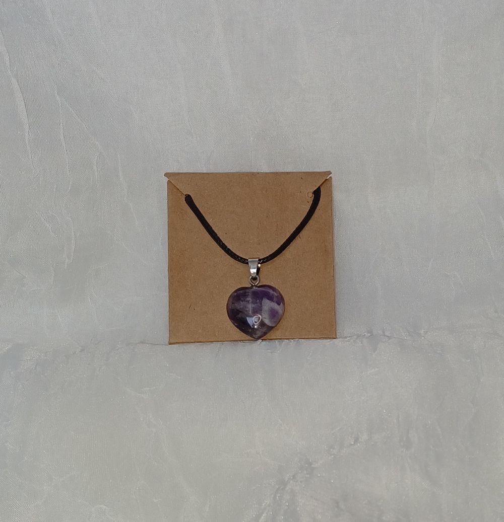 Chevron Amethyst Necklace