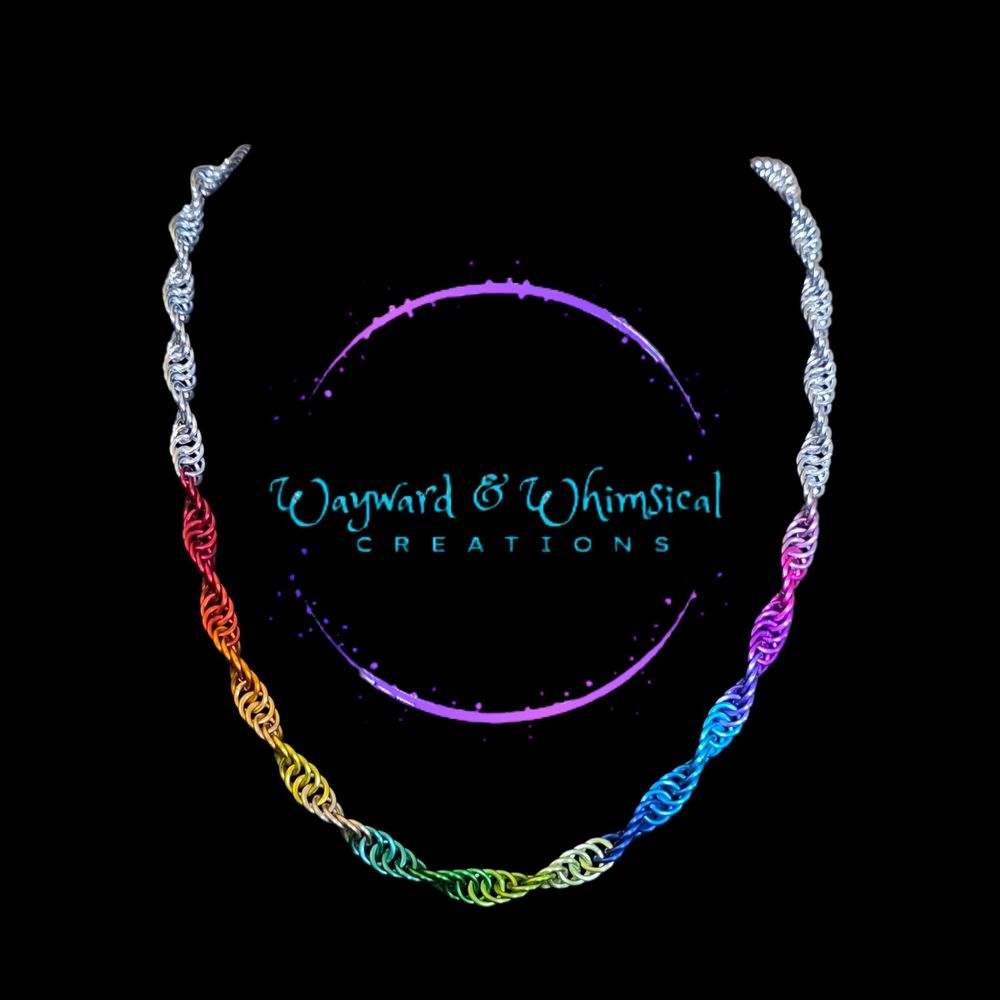 Sprial infinity necklace