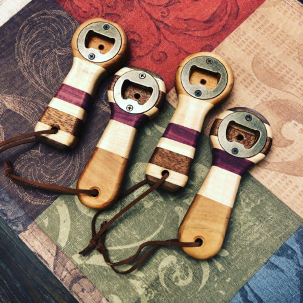 Hardwood Bottle Openers