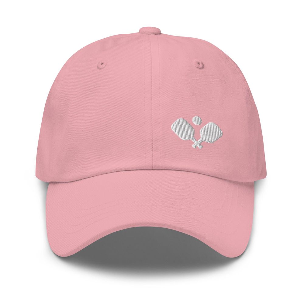 Pink Embroidered Pickleball Paddles Hat