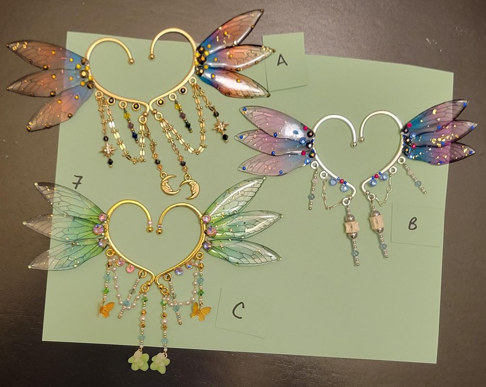 Fairy Wing Cuff Earrings