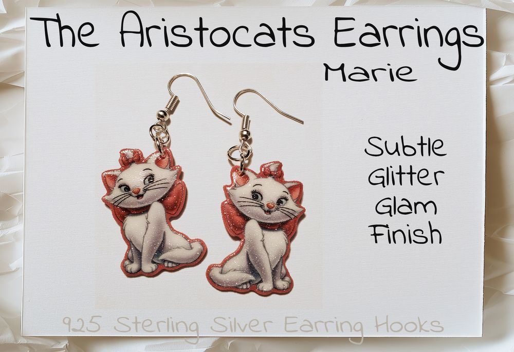 Marie, The Aristocats, Earrings 