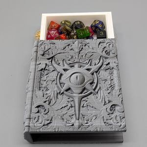 How the insert slides out of the top of the tome.