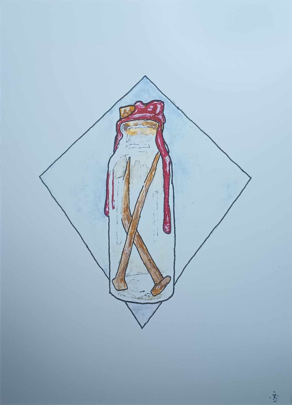 Jar of Nails Print
