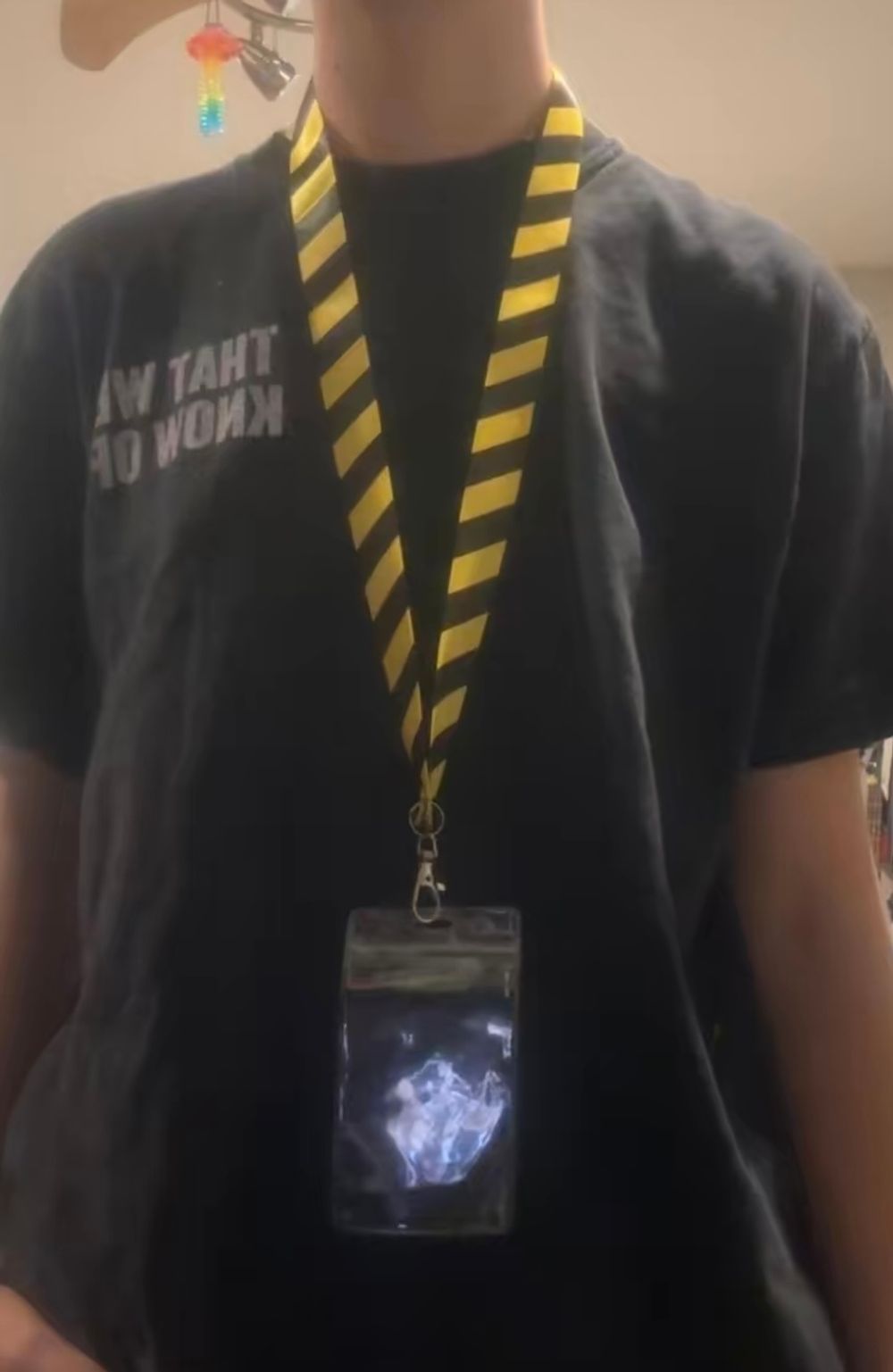 caution tape lanyard
