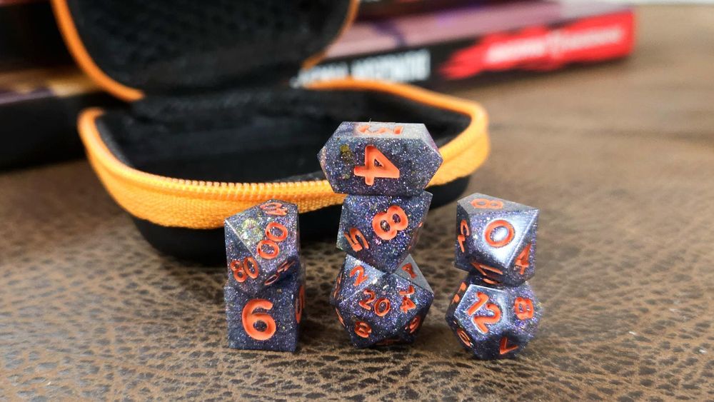 Star Dust Travel Dice Kit set of seven (7)