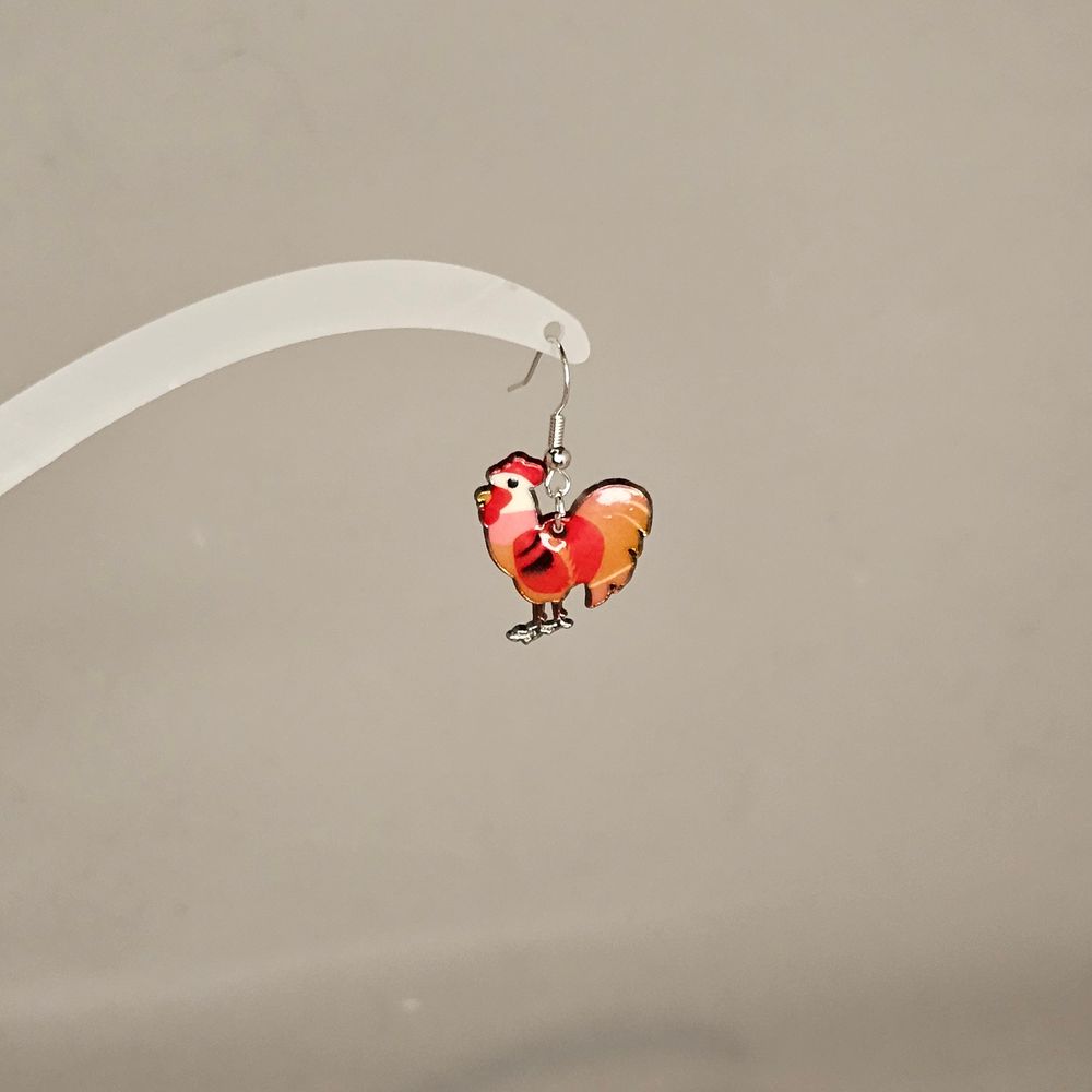 Item #224 Rooster Earring