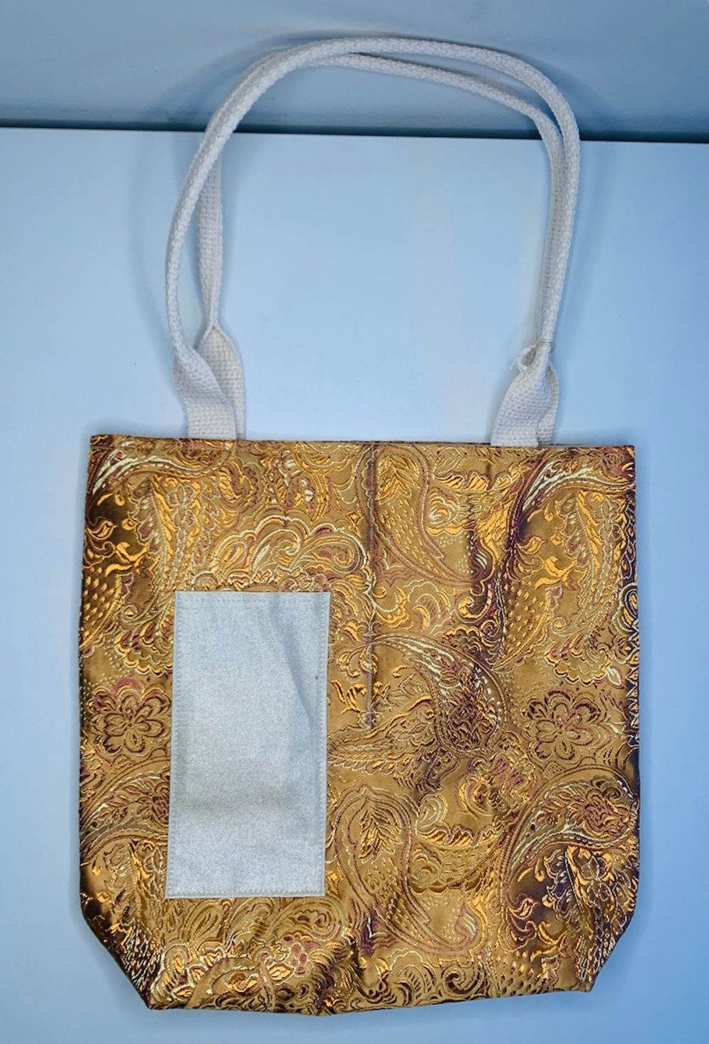 Golden Paisley 2 Bottle Wine Tote Bag