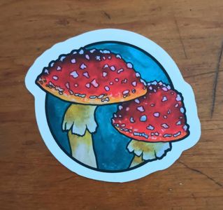 Fly Agaric Mushroom Sticker