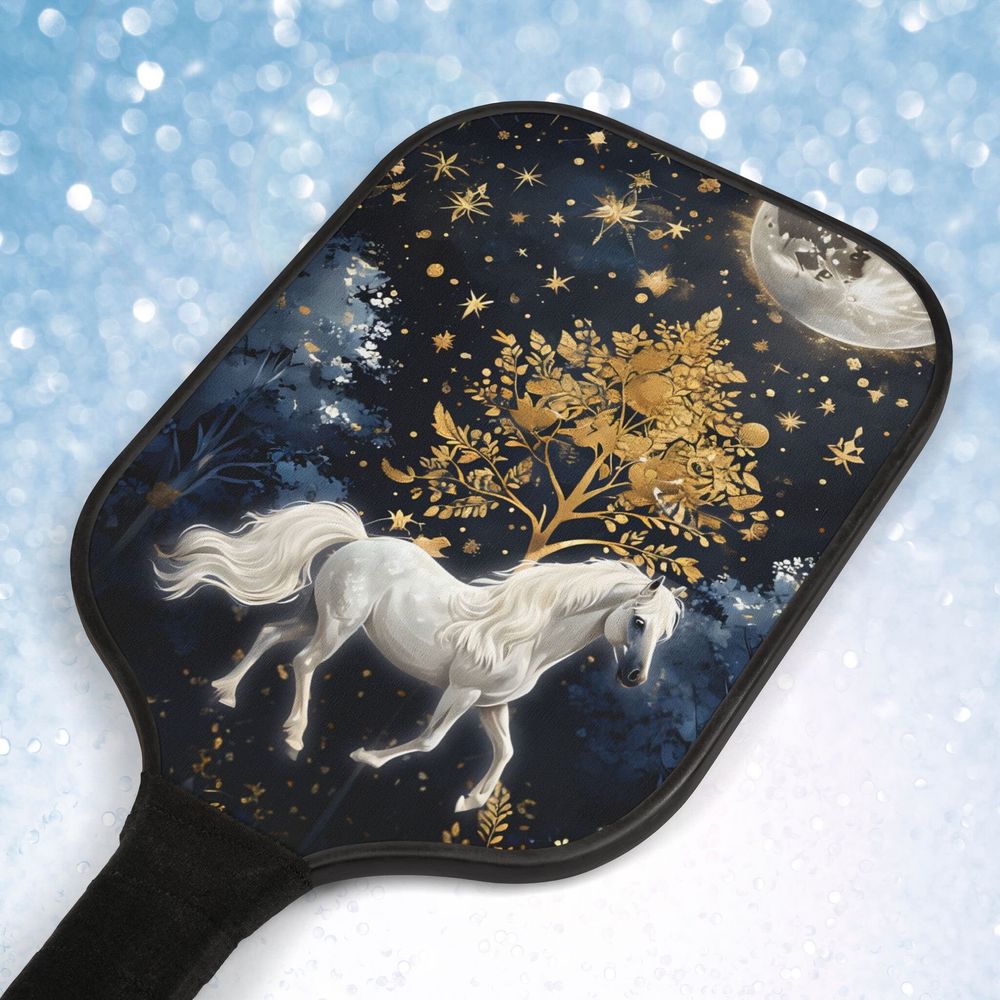 Fantasy Horse Pickleball Paddle Set Equestrian Lover Gift Un...