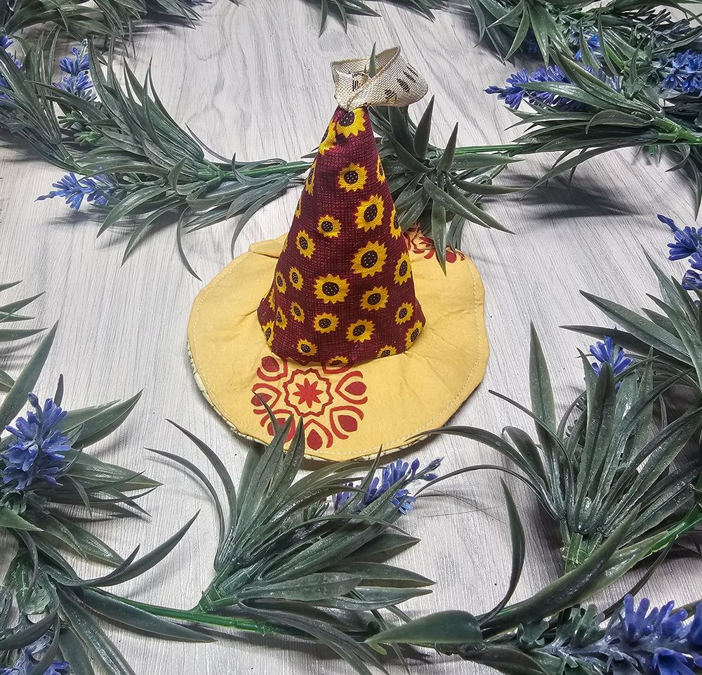Spellbinding Witch Hat Ornament – Recycled Materials, Unique Holiday Charm