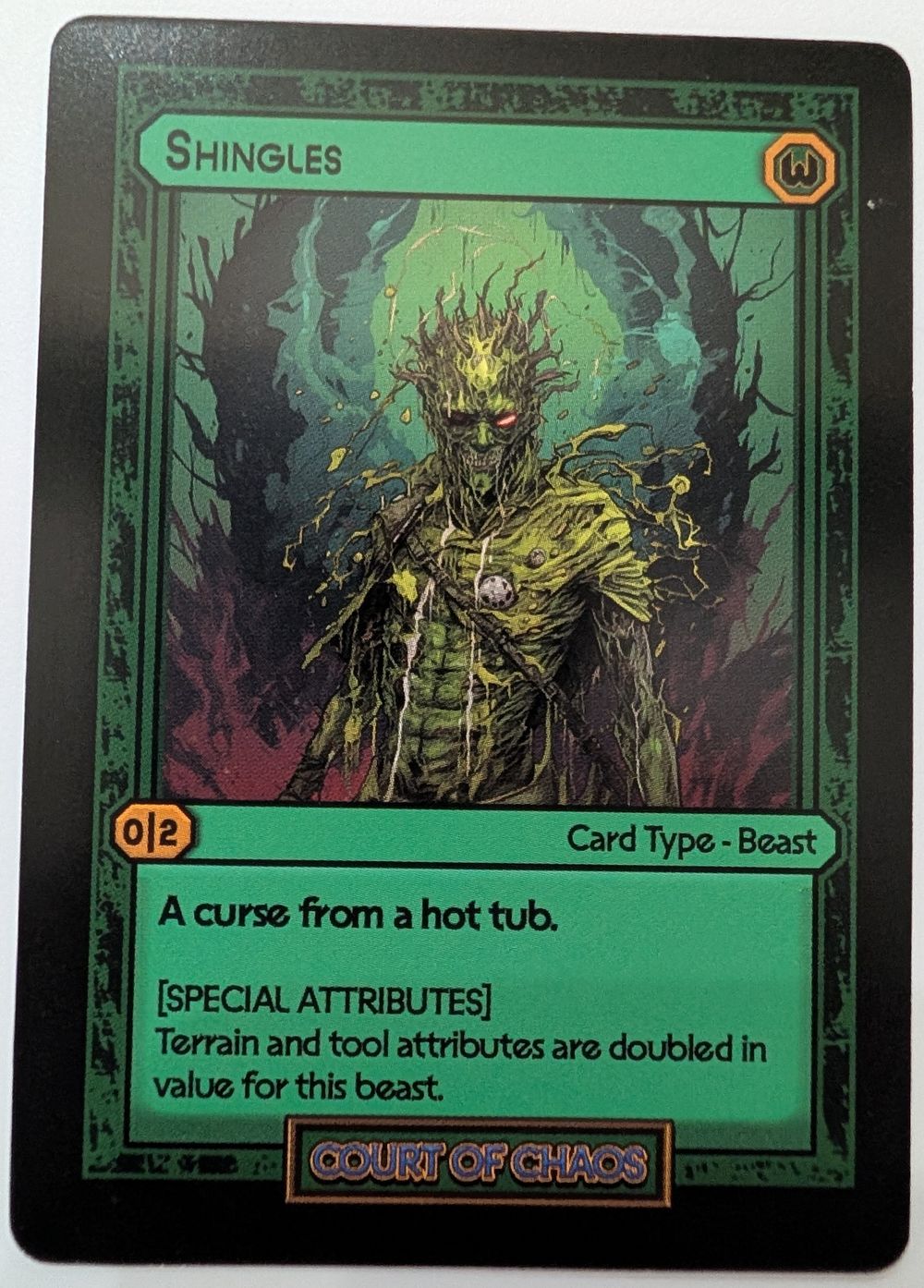 Shingles - Divorced Dads Court of Chaos Deck Card