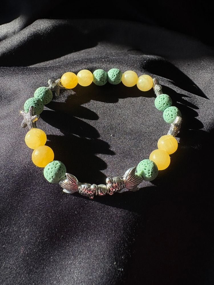 Diffuser Bracelet With Essential Oil Blend - Carnelian & Lava - Large