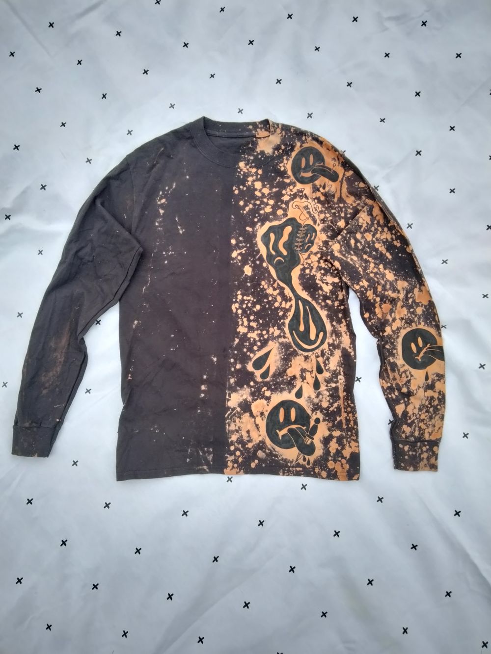 Half bleached long sleeve (medium)