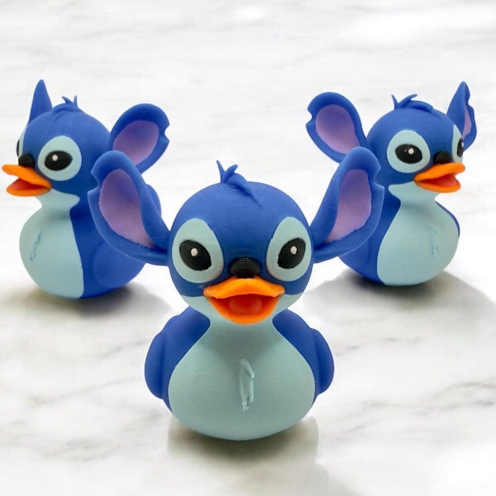Stitch Duck | Lilo and Stitch Duck Figurine | Jeep Duck