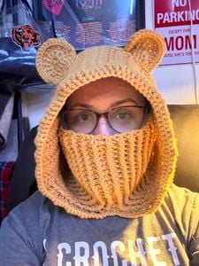 Front view Balaclava with mask 