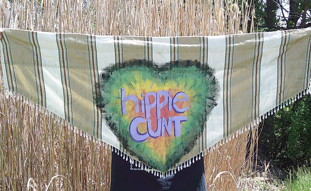 Hippie Cunt Original Tapestry