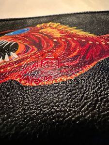 detail of "Safe Keeper" brand of wallet 